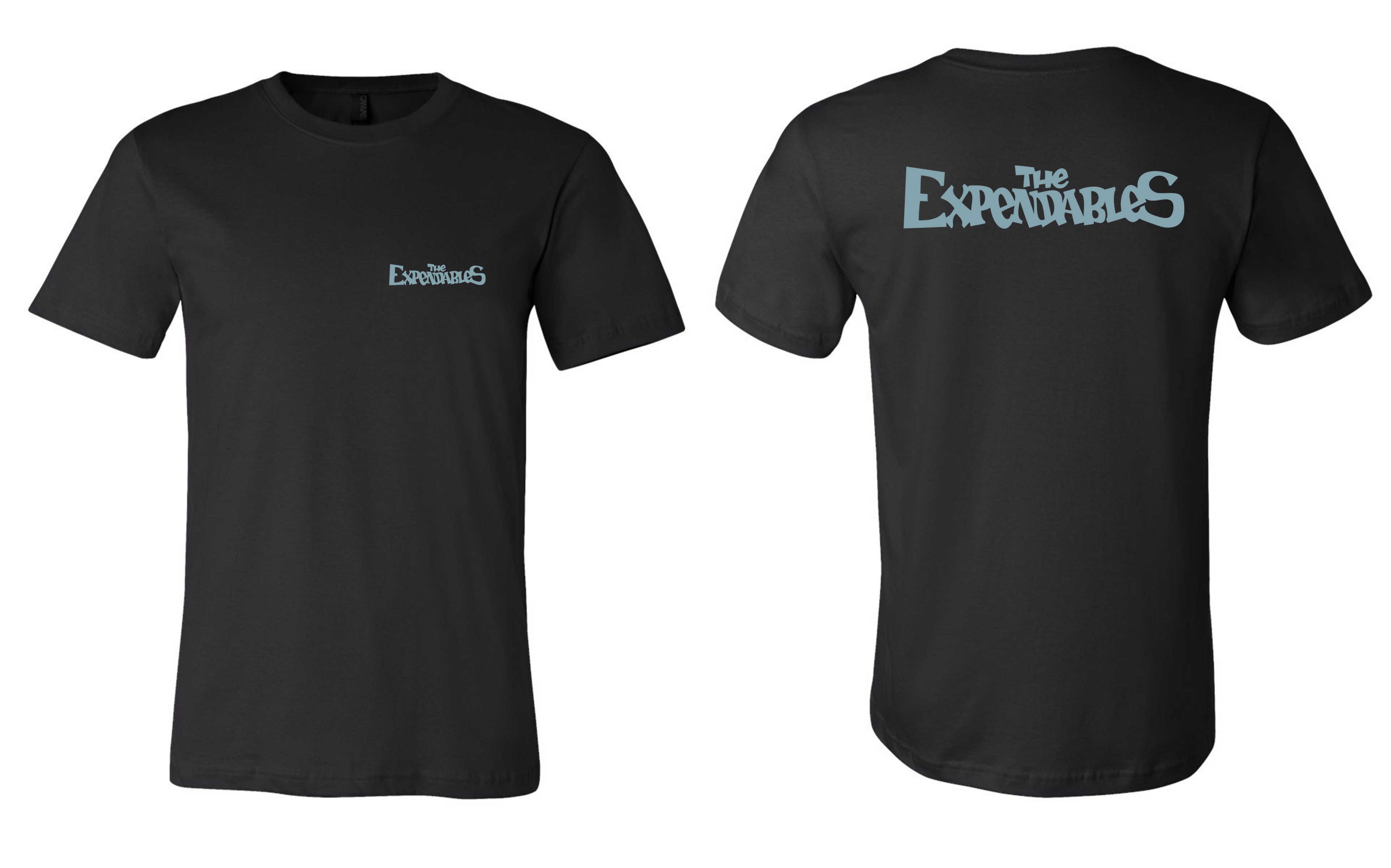 EXPENDABLES LEFT CHEST AND BACK LOGO TEE 2017 SLATE