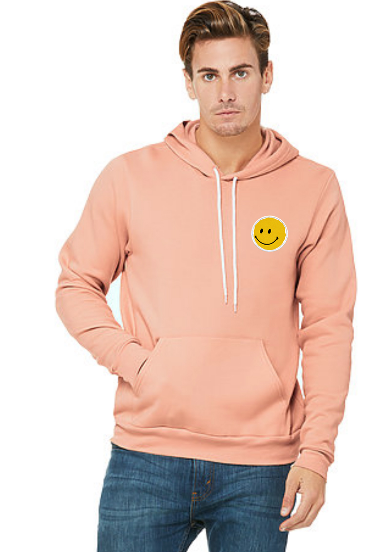 peach pullover hoodie